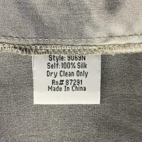 Johnny Was Biya 100% Silk Blouse Top M Medium Tie Dye Marbled Full Button Down - Picture 8 of 10